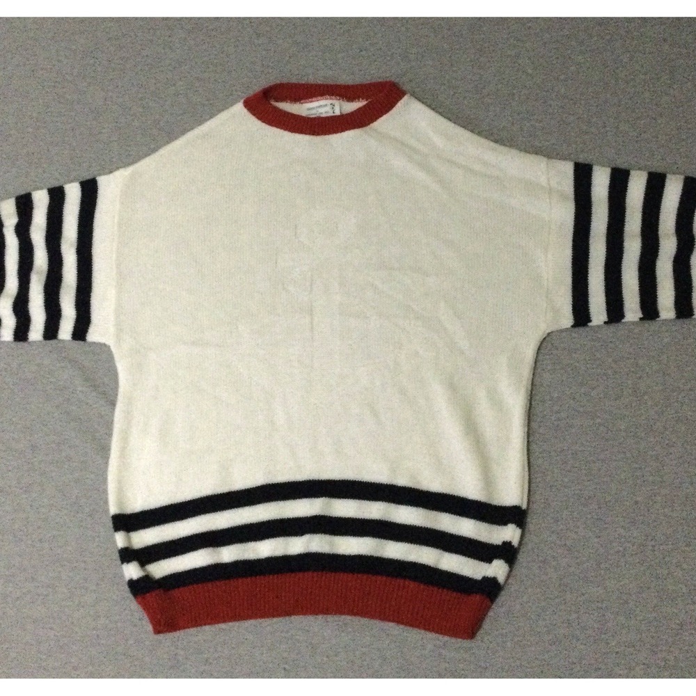 Indian Harbour Sweater Made in USA  sailboats Size Large nautical Yacht anchor